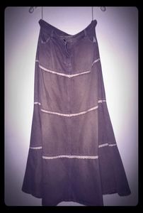 Maxi jeans skirt